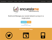 Tablet Screenshot of encuestame.org